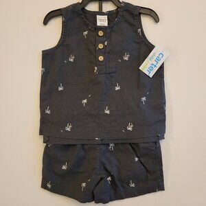 NEW Carter's Child of Mine 2 Piece Outfit - Boys Size 0-3 months